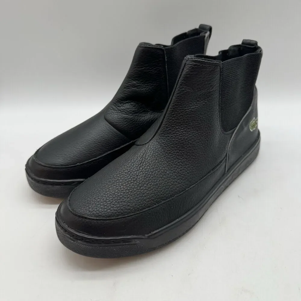 Lacoste  Explorateur Chelsea Ankle Boots Youth 4.5 or Women 6-6.5 Black Pull On